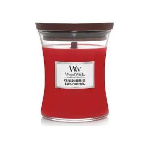 WoodWick Hourglass Medium Geurkaars - Crimson Berries