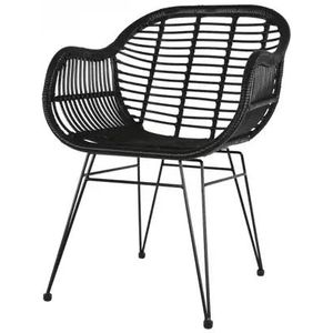 Tuinstoel Moda Zwart - Set 4 stuks