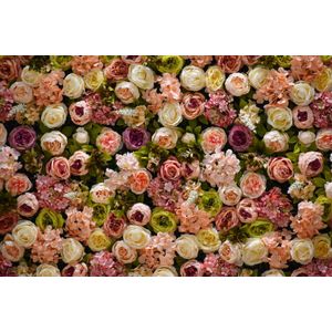 Alexsar Art Tuinschilderij witte en roze rozen 70x50cm