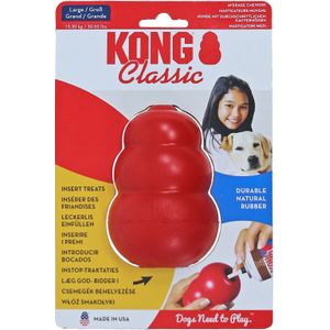 Kong hond Classic rubber large rood