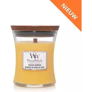 WoodWick Hourglass Medium Geurkaars - Seaside Mimosa