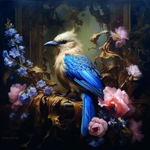 Alexsar Art Tuinschilderij White bird 130x70cm
