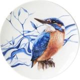 Heinen Delfts Blauw - Wandbord ijsvogel d16cm