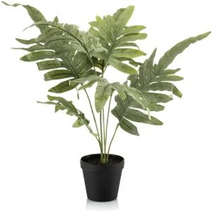 Kunstplant Phlebodium Blauwvaren in pot - 60cm