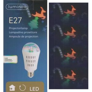 Lumineo Kerstprojector Lichtbron E27 l7,5 b14,5cm - Multi colour