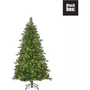 Black Box kunstkerstboom met led Brampton | h185 x d114 | groen met led