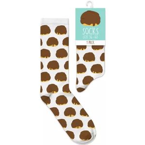 Bossche bollen sokken mt 36/40 - Wit