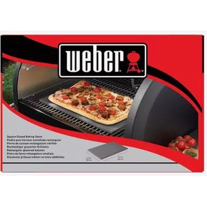 Weber Vierkante Pizzasteen geglazuurd l30b44cm