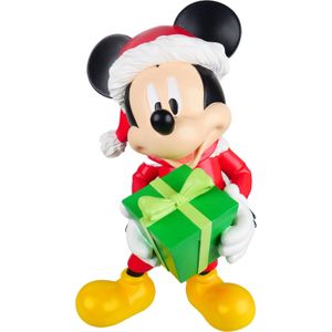 Disney kerstfiguur Mickey Mouse met cadeau