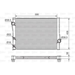 Radiator, motorkoeling VALEO 701549