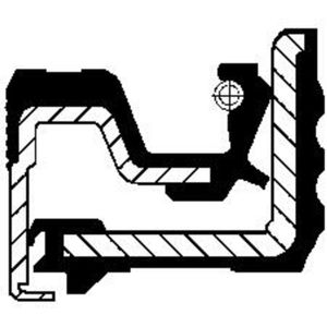 Asafdichting, wielnaaf CORTECO 19036798B