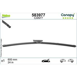Wisserblad VALEO Canopy 583977, 600mm, Voor, 1 Stuk