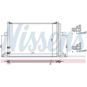 Condensor, airconditioning EASY FIT NISSENS 940225