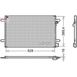 Condensator, airconditioning DENSO DCN02037