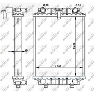 Radiator, motorkoeling NRF 59183