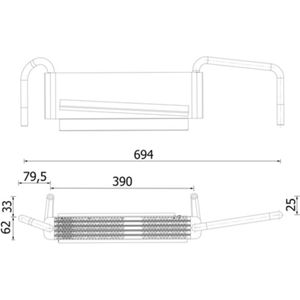 Olie radiator, motorolie MAHLE CLC 314 000S