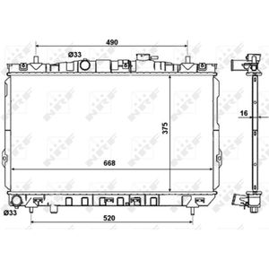 Radiator, motorkoeling EASY FIT NRF 53471