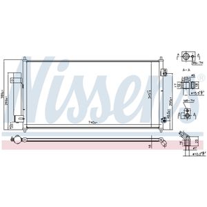 Condensator, airconditioning NISSENS 940818