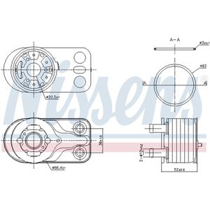 Olie radiator NISSENS 91422