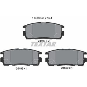 Remblokset TEXTAR 2449801, achter
