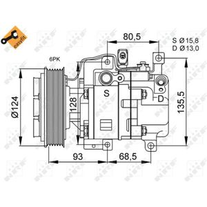 Compressor, airconditioning EASY FIT NRF 32408