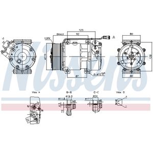 Airco-compressor NISSENS 890945