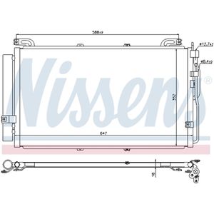 Condensator, airconditioning NISSENS 94644