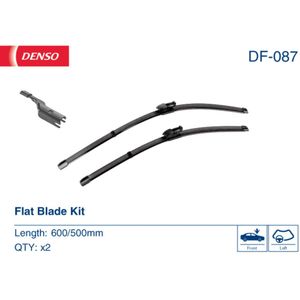 Wisserblad DENSO DF-087, 600/500mm, Voor, 2 Stuk
