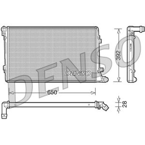 Radiator, motorkoeling DENSO DRM32019