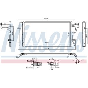 Condensator, airconditioning NISSENS 940831
