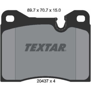 Remblokset TEXTAR 2043703, voor