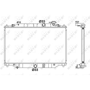 Radiator, motorkoeling NRF 58416