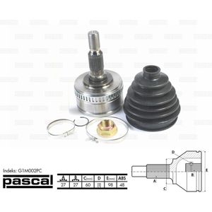 Homokineet reparatie set, aandrijfas PASCAL G1M002PC