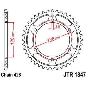 Tandwiel achter JT R1847,46