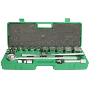 Dopsleutelset TOPTUL 3/4 inch 6-kant 17Stk 19 21-27 30 32 36 38 41 46 50mm