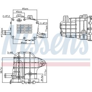 Radiator, uitlaatgasrecirculatie NISSENS 989481