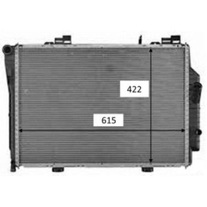 Radiator, motorkoeling NRF 58489