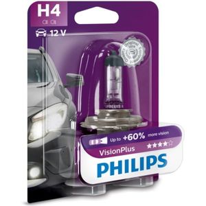 Lamp Halogeen PHILIPS H4 VisionPlus Plus 60% 12V, 60/55W