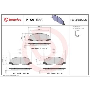 Remblokset BREMBO P 59 058