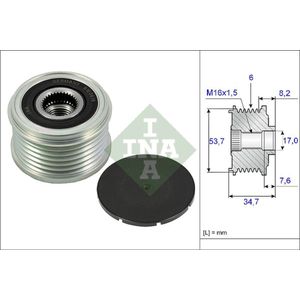 Generator vrijloop INA 535 0224 10