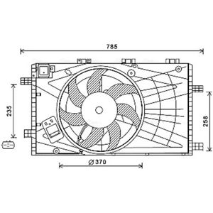 Koelventilatorwiel AVA COOLING OL7621