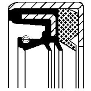 Oliekeerring, automatische transmissie CORTECO 01035711B