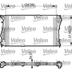 Radiator, motorkoeling VALEO 735599