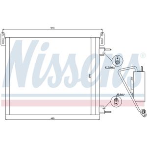 Condensator, airconditioning NISSENS 94805