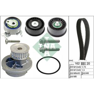 Waterpomp + distributieriem set INA 530 0441 32