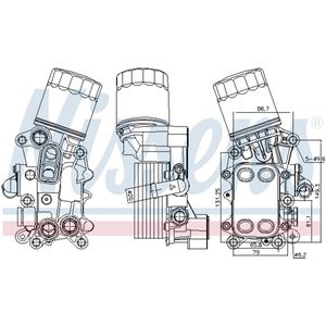 Olie radiator, motorolie NISSENS 91311