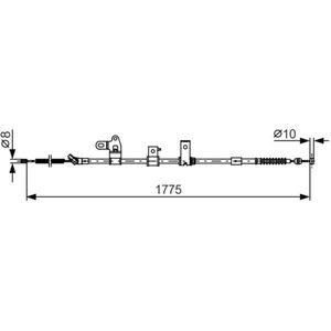 Kabel, parkeerrem BOSCH 1 987 482 347