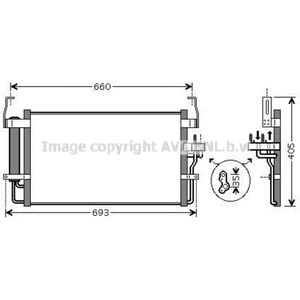Condensator, airconditioning AVA COOLING HY5092D AVA