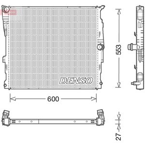 Radiator, motorkoeling DENSO DRM05008