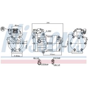 Airco-compressor NISSENS 891023
